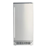 RCS Nugget Ice Maker - Stainless - 26 lb Capacity - 55 lb Production - UL Rated - Reversible Door