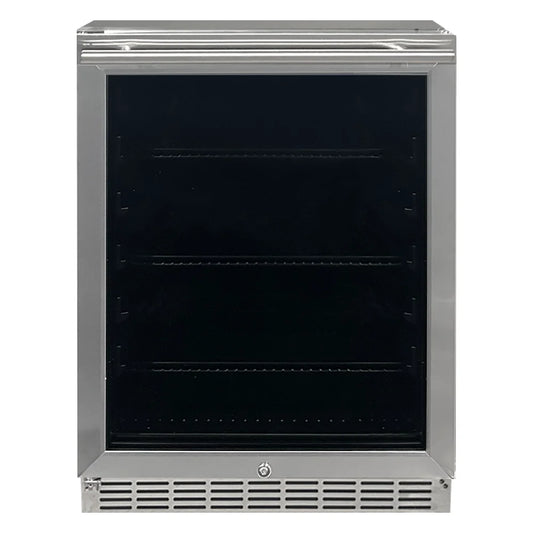 RCS Refrigerator - Stainless - 5.01 Cu Ft. - UL Rated - Reversible Glass Door