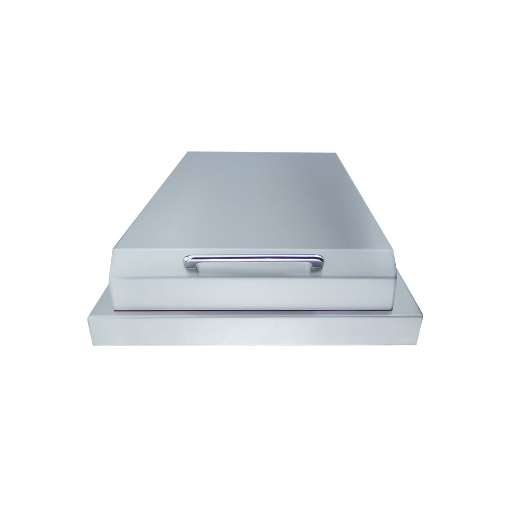 RCS Cutlass Single Side Burner featuring a durable stainless steel lid and push and turn ignition for convenient grilling.