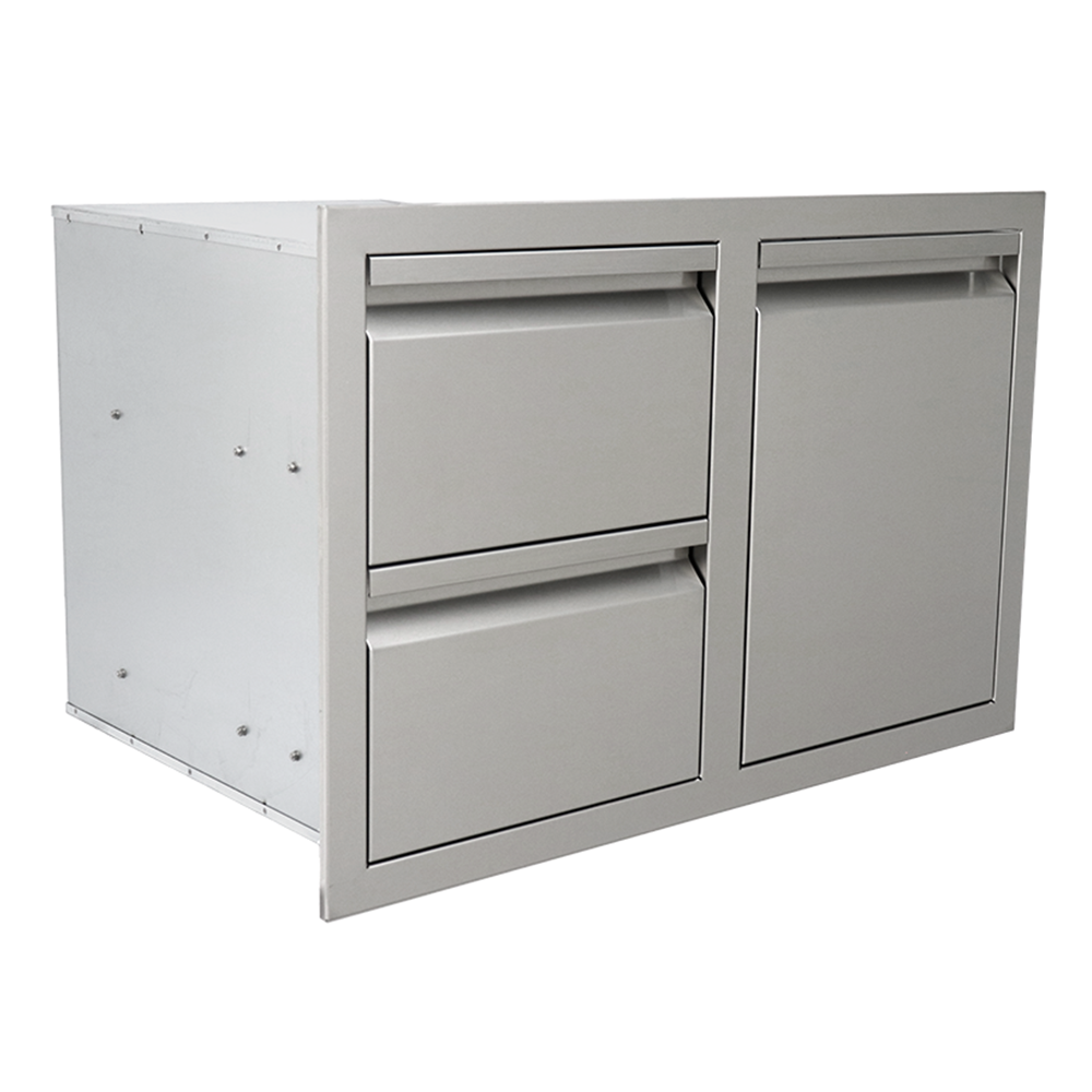 RCS Valiant double drawer and LP bottle drawer combo, alternate view VDCL1