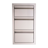 RCS Valiant double drawer with paper towel holder, fully enclosed, 304 stainless steel VTHC1