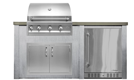 6 Ft Artisan Grill Outdoor Kitchen Island by Haven - Multiple Configurations