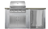 6 Ft Artisan Grill Outdoor Kitchen Island by Haven - Multiple Configurations