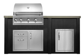 6 Ft Artisan Grill Outdoor Kitchen Island by Haven - Multiple Configurations