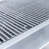 Close-up of a Summerset Sizzler grill's stainless steel rod cooking grates