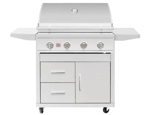Summerset Sizzler 32" Freestanding Grill Cart SZR32 + CART-SZR32-DC