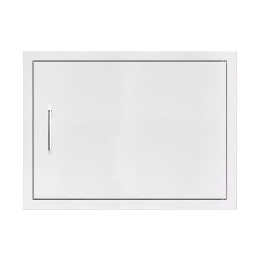 TrueFlame 27-inch stainless steel horizontal single access door with vertical bar handle for outdoor kitchen