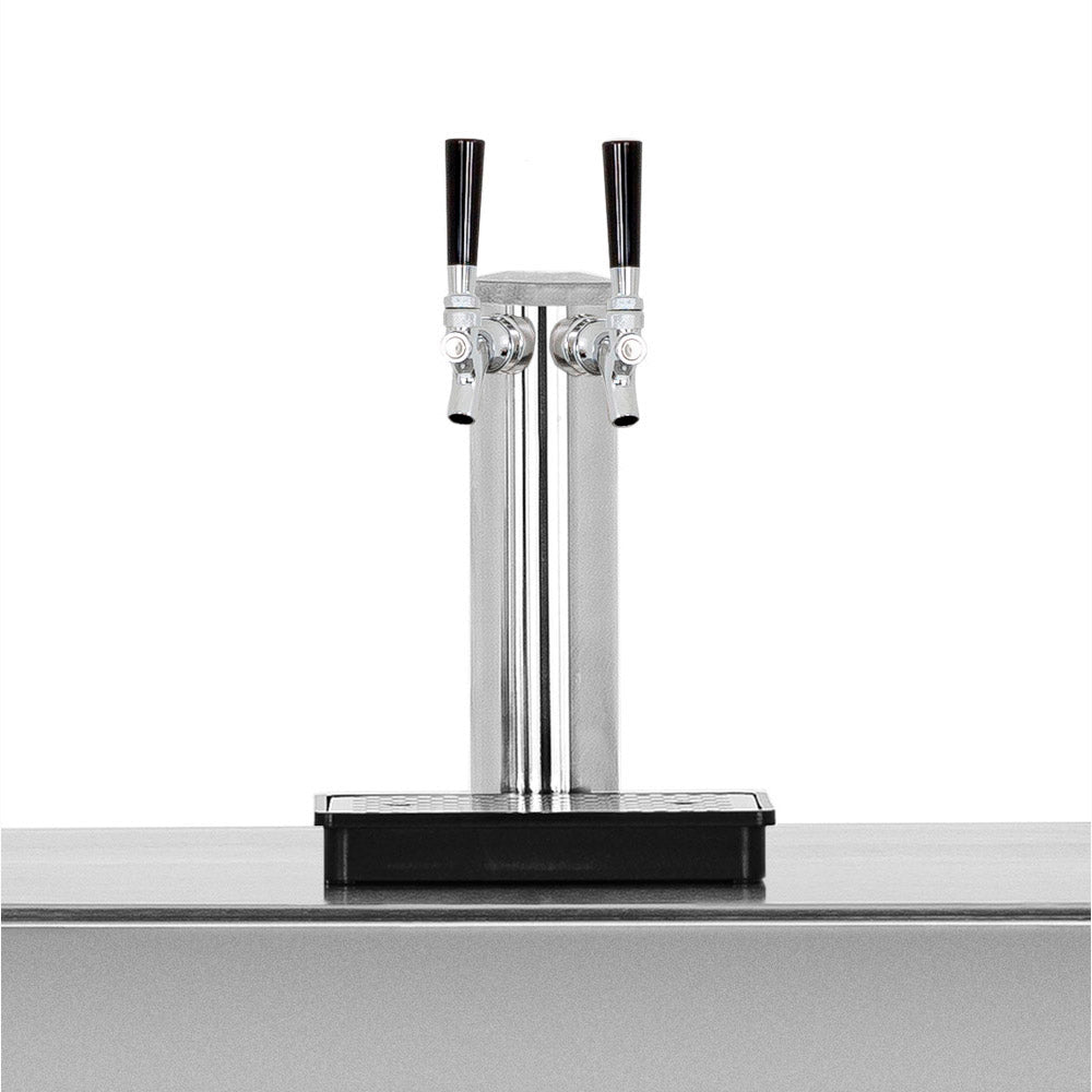 TrueFlame double keg tap kit for outdoor kegerator, dual-faucet tower, AMD-RFR-TAP-2