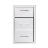 17" Vertical 2-Drawer & Paper Towel Holder Combo