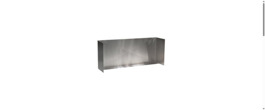 TrueFlame 36-inch stainless steel three-sided grill wind guard