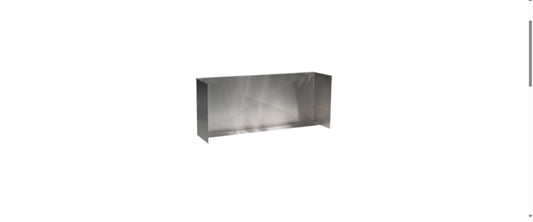 TrueFlame 48-inch stainless steel three-sided grill wind guard