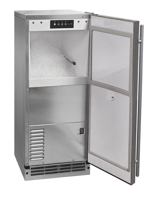 U-Line UONP115 15-inch outdoor nugget ice machine, stainless steel