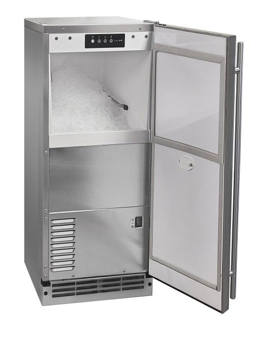 U-Line UONP115 15-inch outdoor nugget ice machine, stainless steel