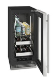 U-Line URBV315 15-inch Home Collection beverage center, stainless glass door