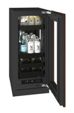 U-Line URBV415 15-inch Seamless Collection beverage center, panel ready glass door