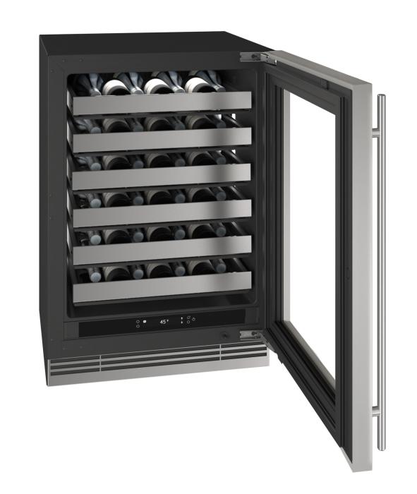 U-Line URWC324 24-inch Home Collection wine refrigerator, stainless glass door