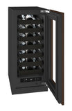 U-Line URWC415 15-inch Seamless Collection wine refrigerator, panel ready glass door