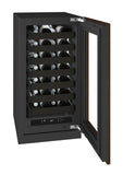 U-Line URWC418 18-inch Seamless Collection wine refrigerator, panel ready glass door