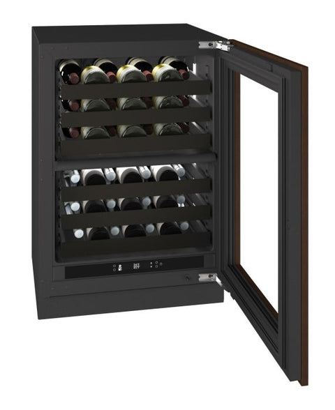 U-Line 24" Seamless Collection Dual-Zone Wine Refrigerator URWD424 - Outdoor Rated