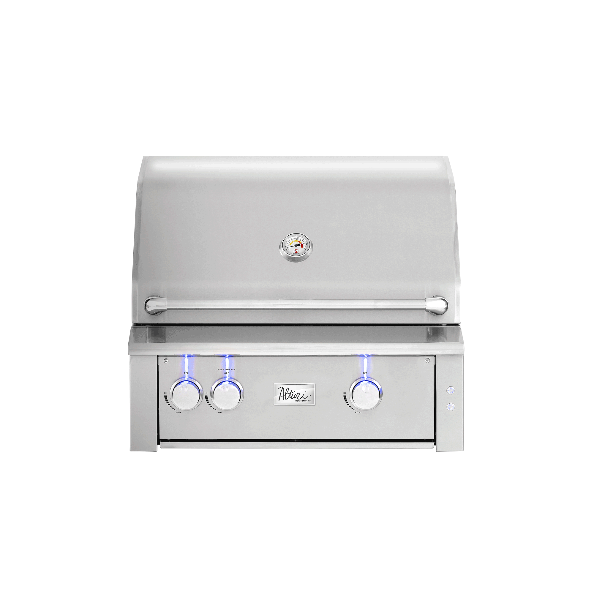 American Made Grills Alturi 30-inch built-in gas grill — with the hood closed