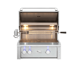 American Made Grills Alturi 30-inch built-in gas grill — with the hood open