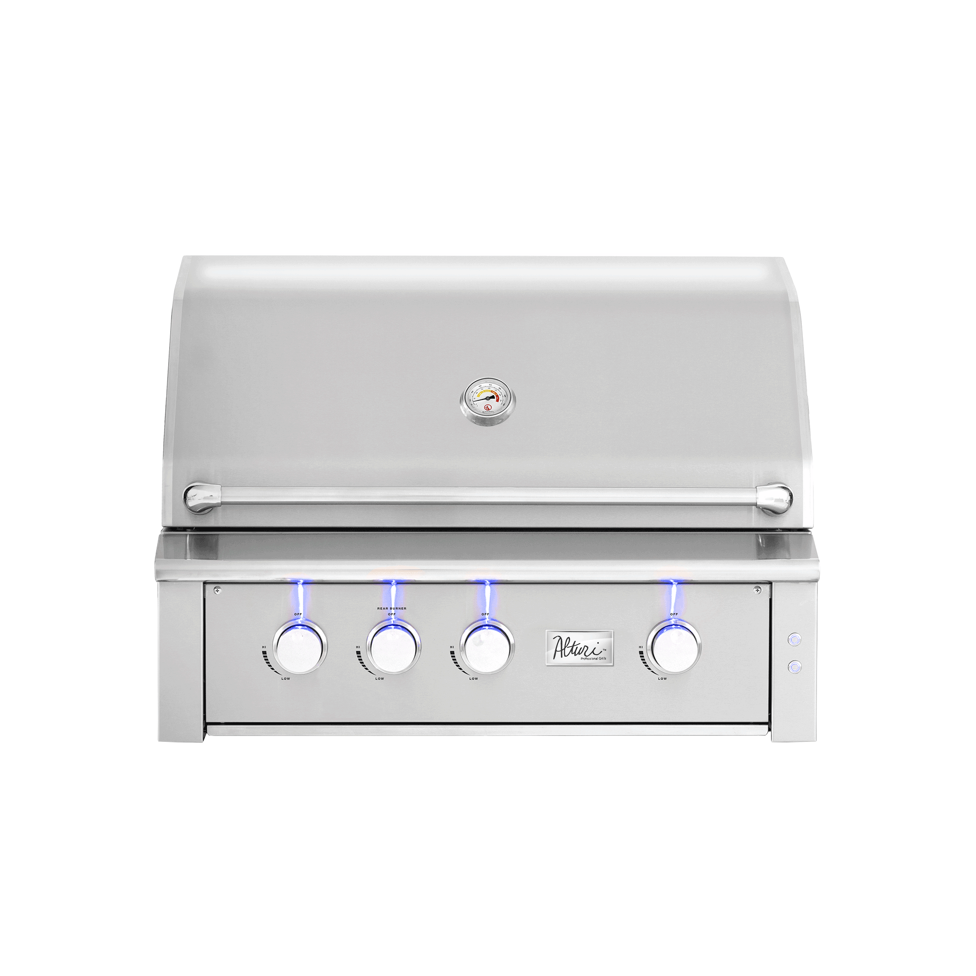 American Made Grills Alturi 36-inch built-in gas grill — with the hood closed