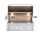 American Made Grills Alturi 36-inch built-in gas grill — with the hood open