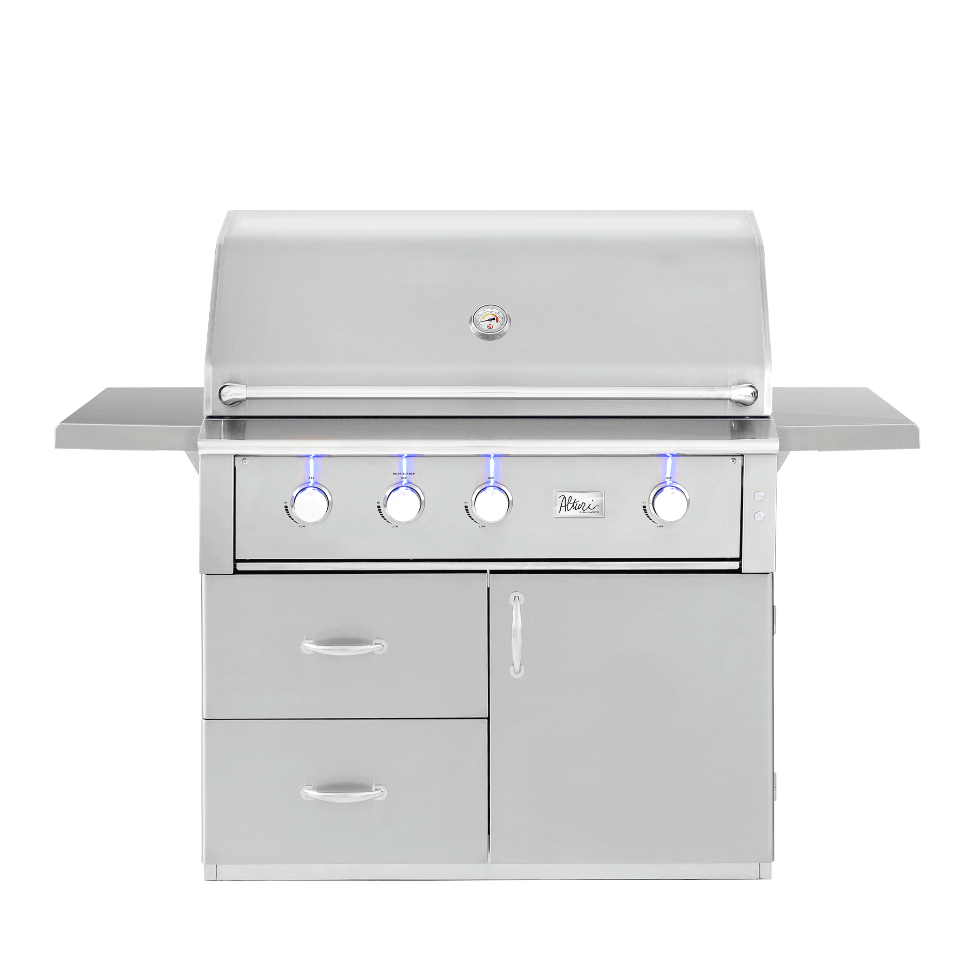 American Made Grills Alturi 42-inch grill cart — shown with an Alturi 42 grill head fitted