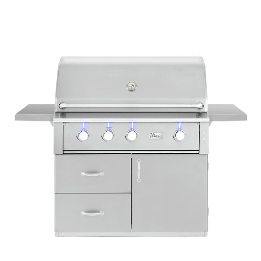 American Made Grills Alturi 42-inch grill cart — shown with an Alturi 42 grill head fitted