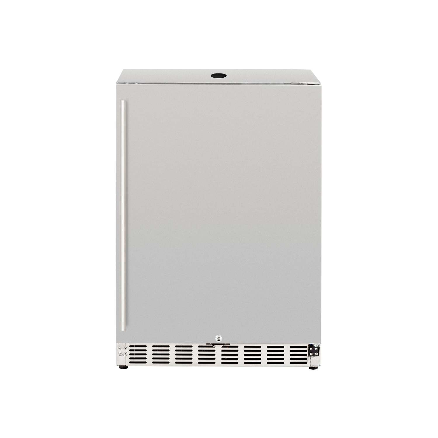 American Made Grills 24-inch stainless steel built-in outdoor refrigerator with solid door