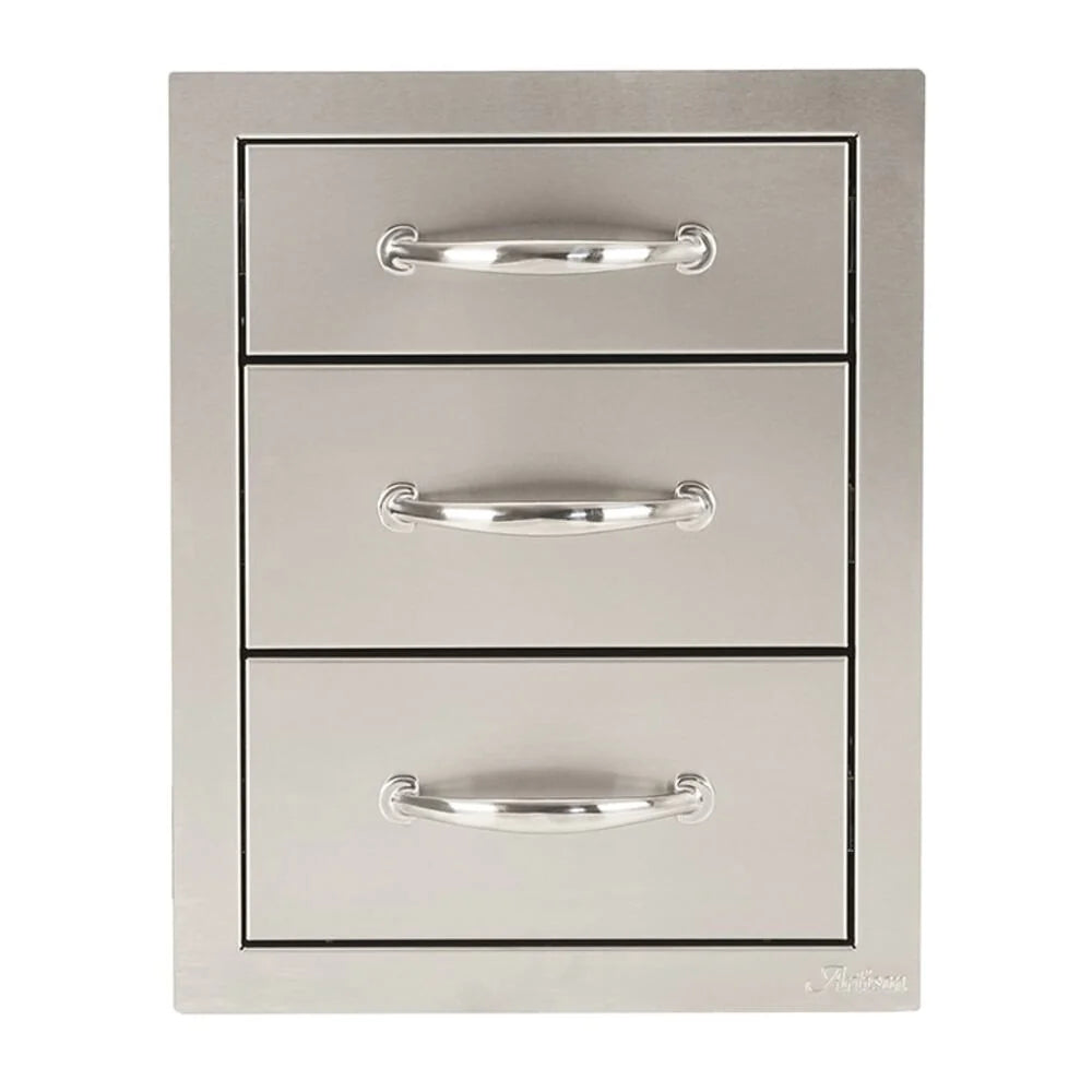 Artisan 17-inch stainless steel three drawer unit ARTP-3DR-17SC