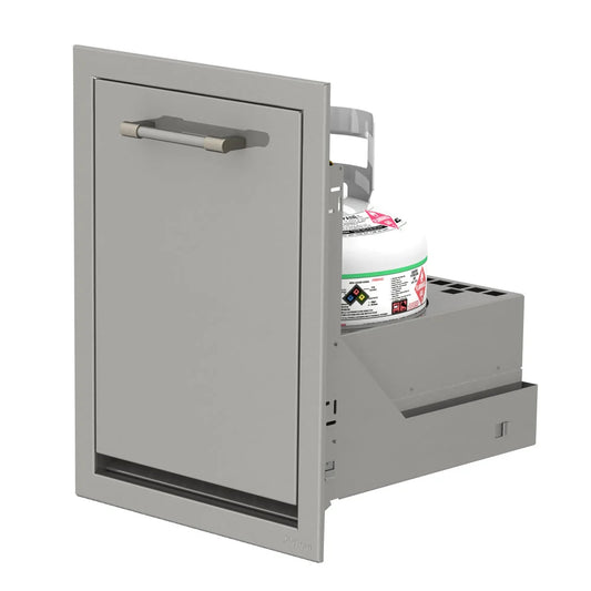 Artisan 18-inch stainless steel propane tank drawer ARTP-LPTDR-18SC
