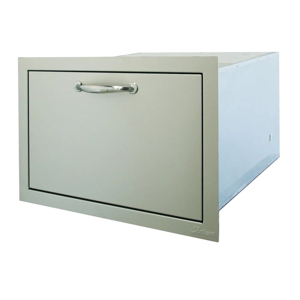 Artisan 24-inch stainless steel single storage drawer ARTP-DR-24SC, alternate view