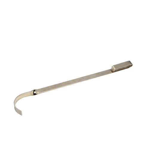 Primo ash tool for raking ash and stirring lump charcoal in ceramic kamado grills