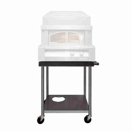 Alfresco 30-inch pizza oven cart AXE-PZA-CART-01 with locking casters for the AXE-PZA countertop oven
