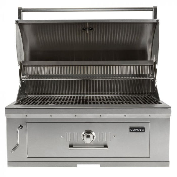 Coyote Stainless Steel Built-In Charcoal Grill 36"