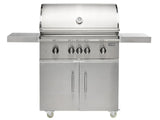 Coyote 36" SL-Series Freestanding Cart Grill - C3SL36+C3S36CT