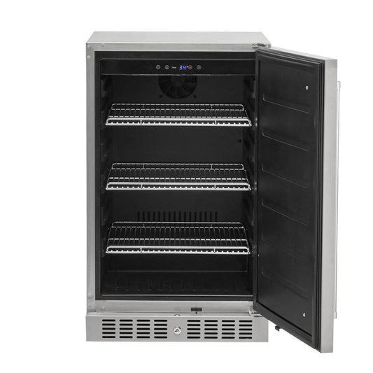 Coyote 21" Outdoor Refrigerator - Right-Hinged Door C121R-S-R