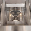 Interior smoker hood and vent chamber of Coyote stainless steel outdoor grill