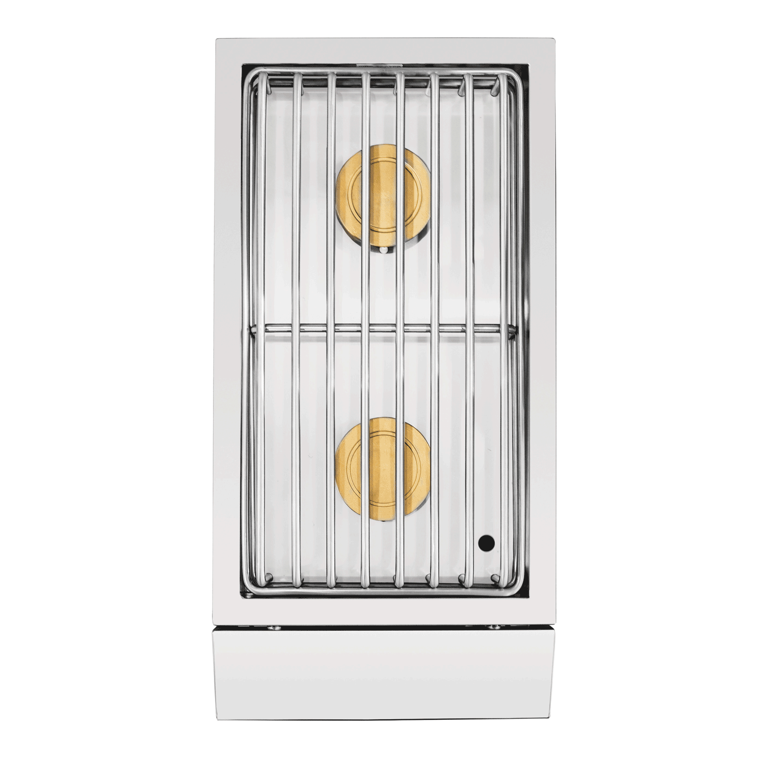American Made Grills Encore double side burner — overhead view