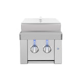 American Made Grills Estate double side burner — with the lid closed