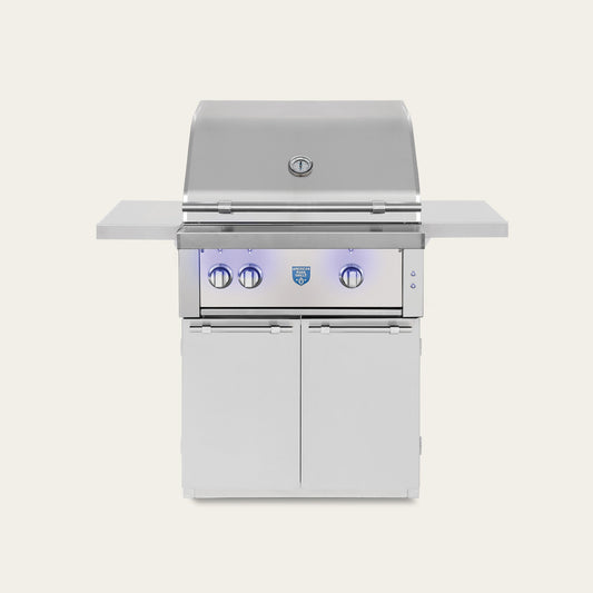 American Made Grills Estate 30-inch grill cart — shown with an Estate 30 grill head fitted