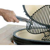 Primo grate lifter tool for safely lifting hot cooking grates and racks on ceramic grills