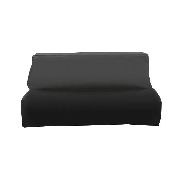 Black protective cover for a 36-inch Estate built-in grill on a white background