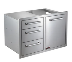 WHISTLER Triple Drawer & Trash Can Combo