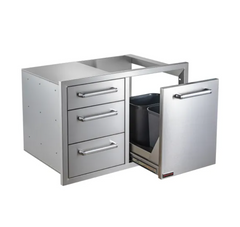 WHISTLER Triple Drawer & Trash Can Combo