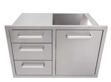 WHISTLER Triple Drawer & Trash Can Combo