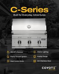 Coyote C-Series 34" Built-In Grill Propane - Built-In Gas Grill