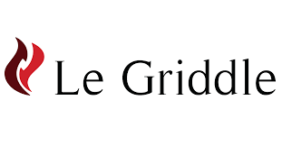 Le Griddle brand logo with red flame icon