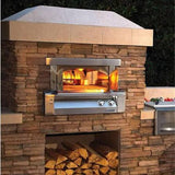 Alfresco Pizza Oven Plus AXE-PZA-BI - Built-In Gas Pizza Oven, 456 Sq In, LP or Natural Gas